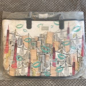 Benefit Braided Tote bag. NWT. Never been out of factory sealed bag or used.